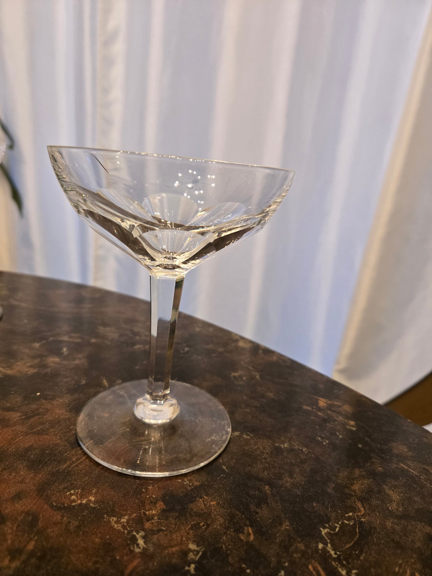 Val St Lambert Gevaert Clear Champagne/Tall Sherbet 5 1/4" Glasses