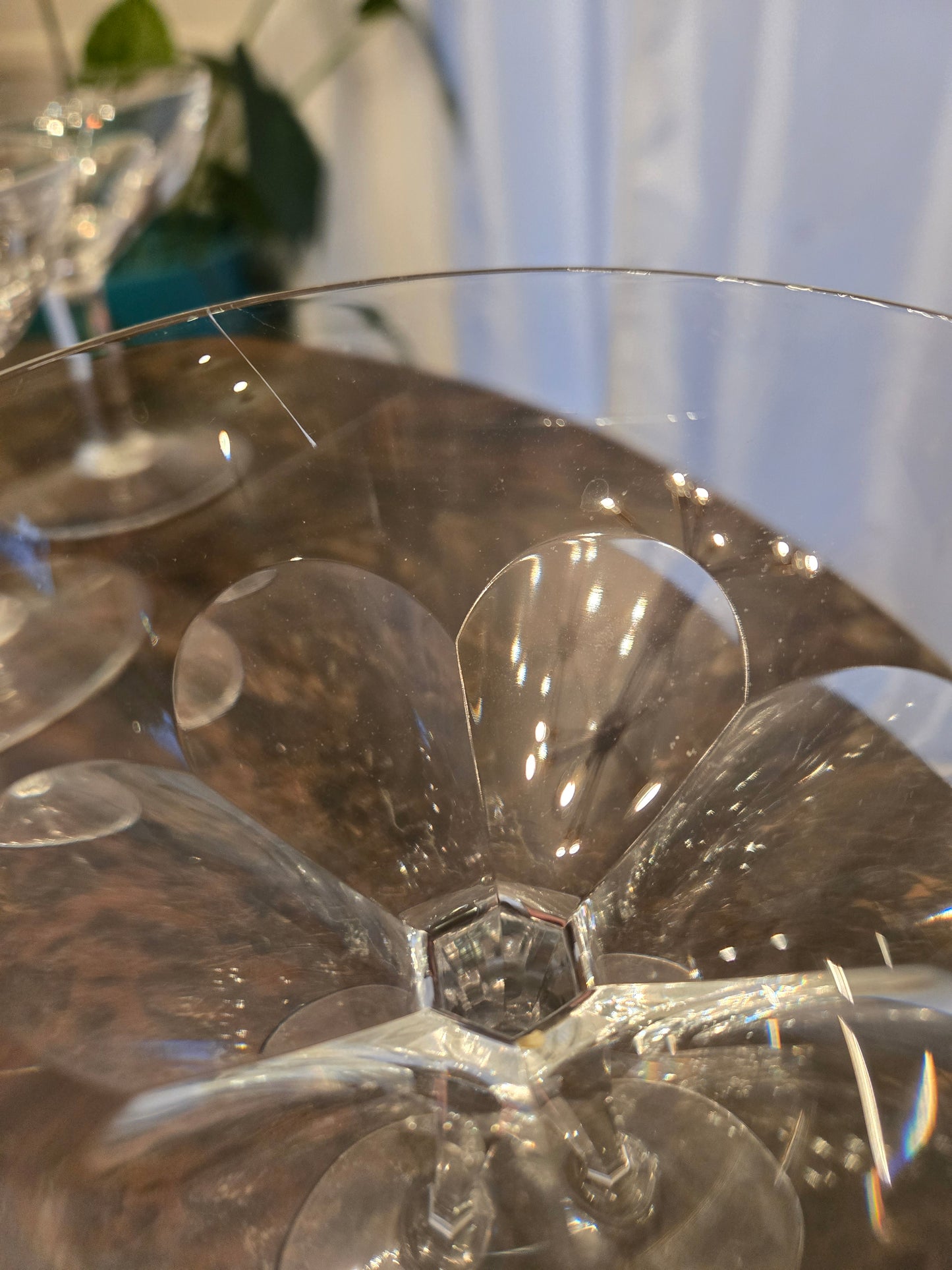 Val St Lambert Gevaert Clear Champagne/Tall Sherbet 5 1/4" Glasses