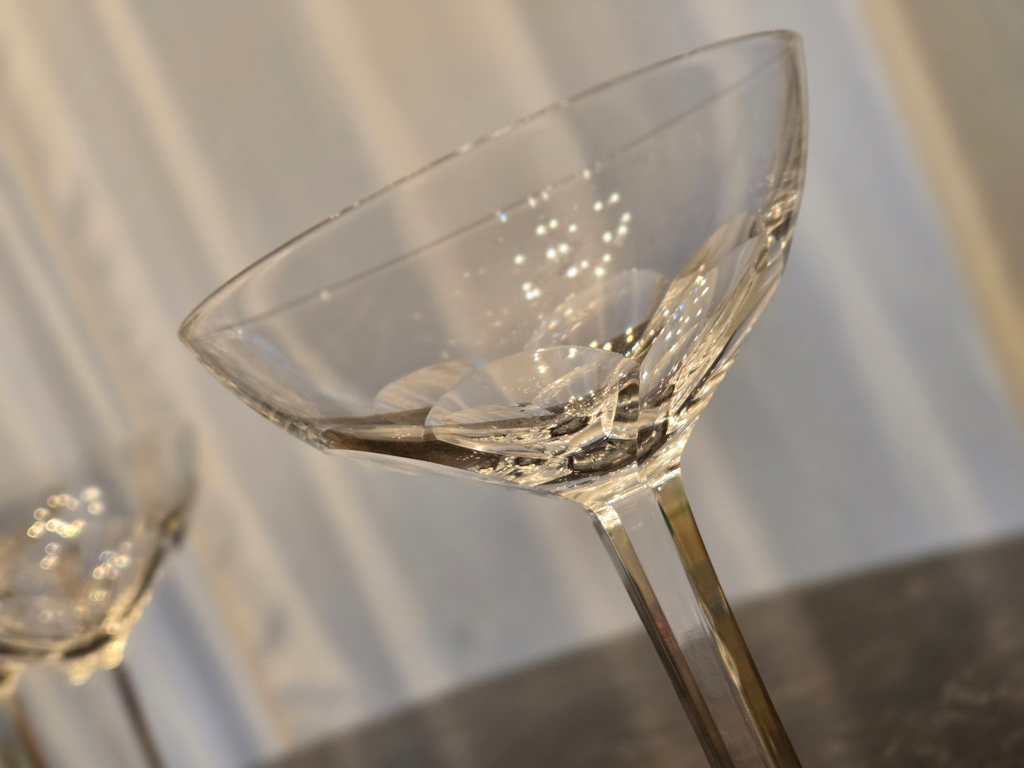 Val St Lambert Gevaert Clear Champagne/Tall Sherbet 5 1/4" Glasses