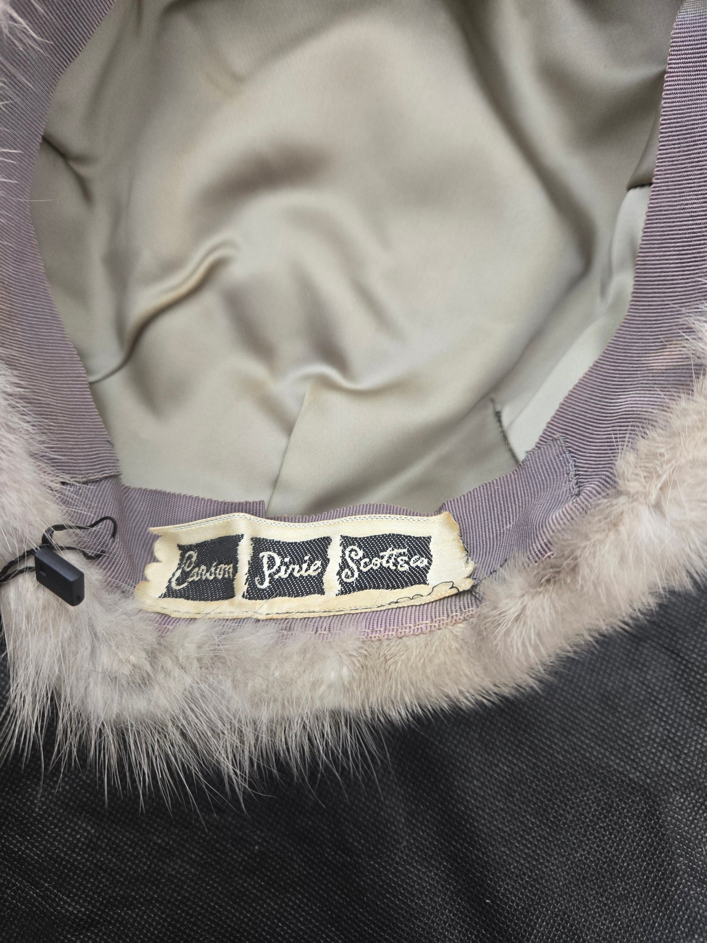 Carson Pirie Scottie & Co Gray Mink Beenie