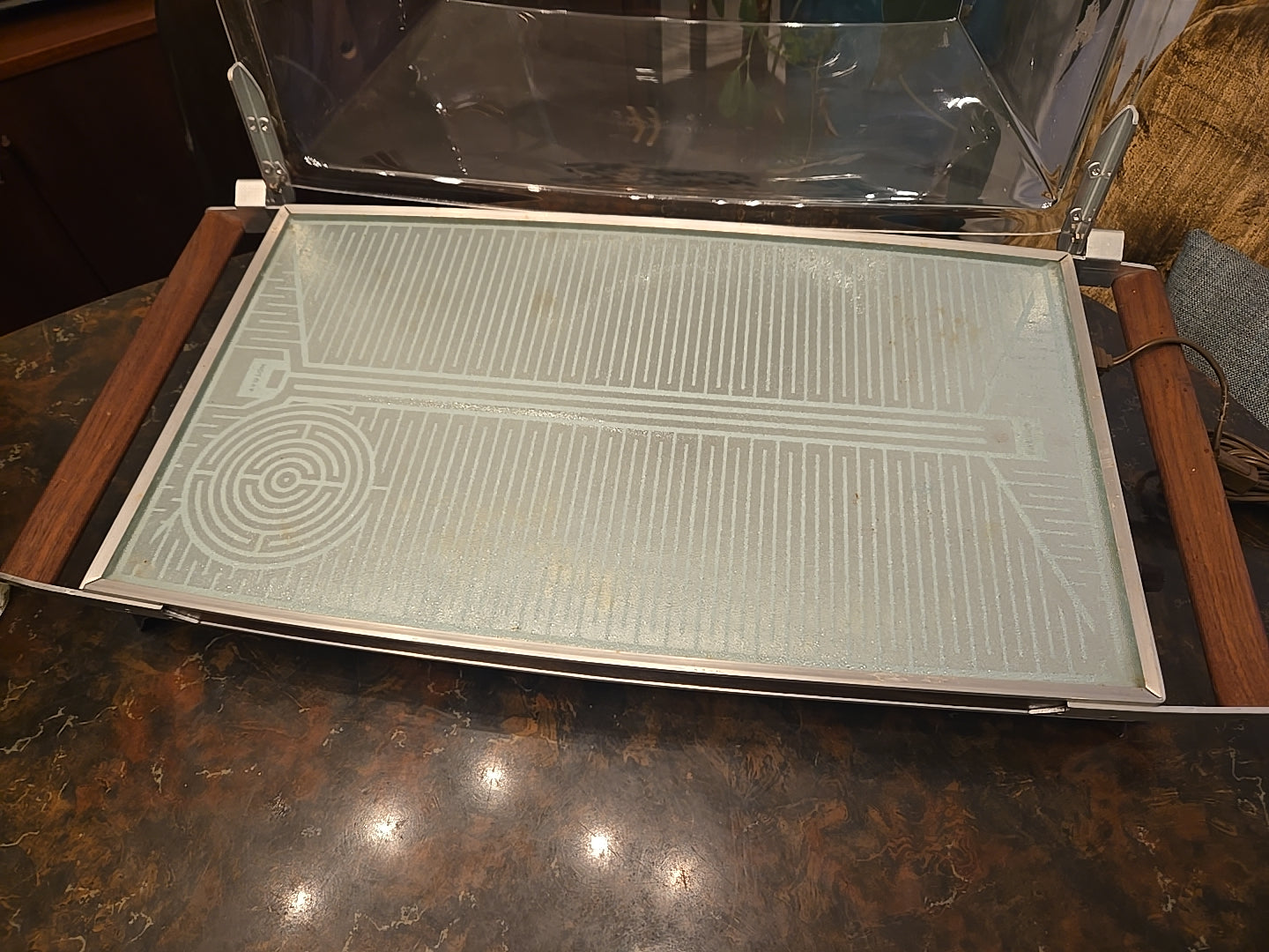 Vintage Salton Hotray Automatic Food Warmer w/ Acrylic Bubble Cover