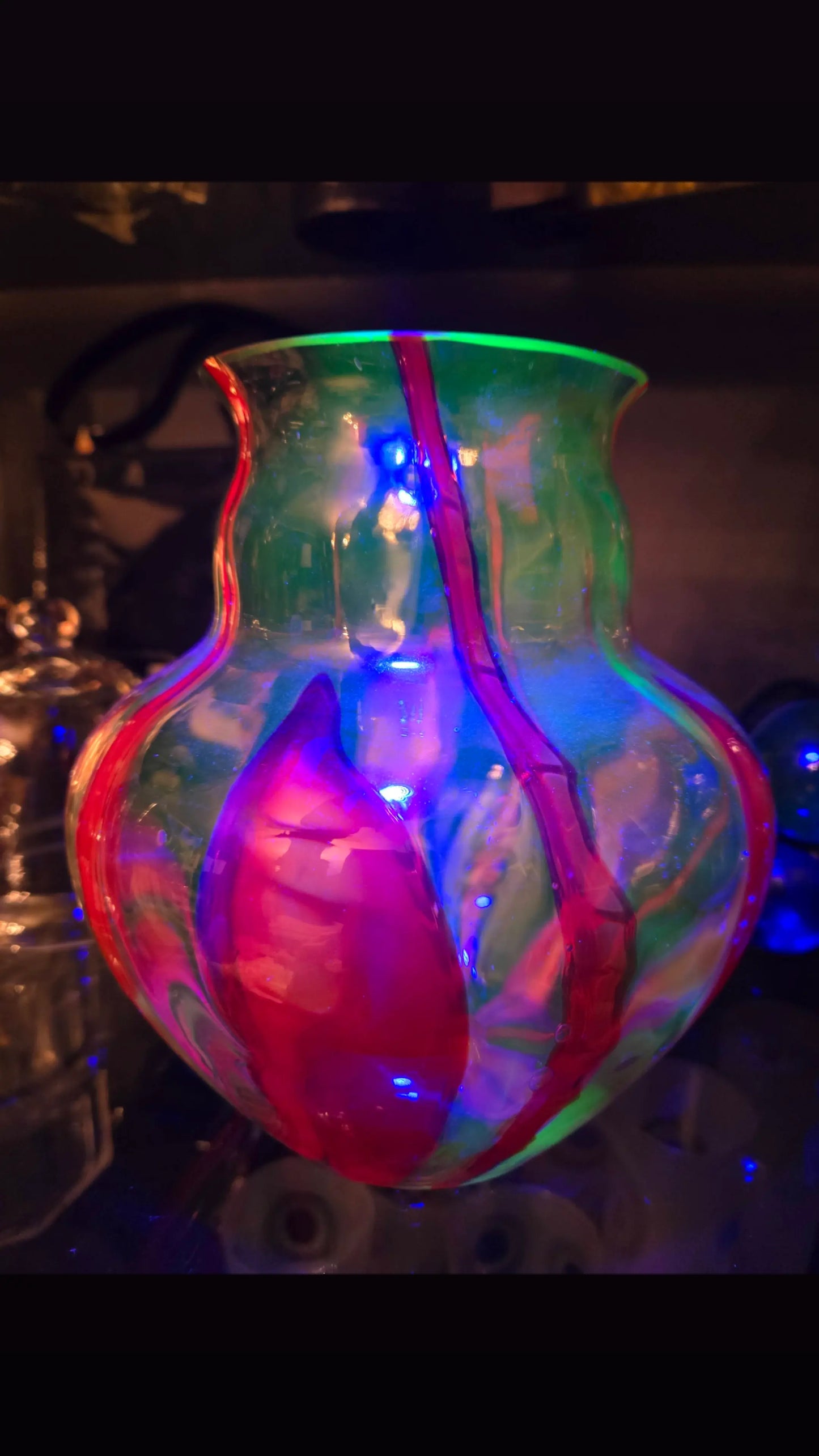 Kralik Czechoslovakia Bohemian Uranium Glass Vase