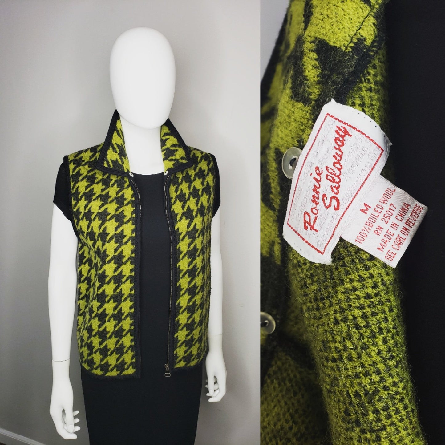 Ronnie Salloway Houndstooth Vest