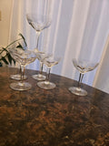 Val St Lambert Gevaert Clear Champagne/Tall Sherbet 5 1/4" Glasses