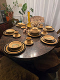 Vintage International Stoneware Japan Montezuma 38 Piece China/Dinnerware Set