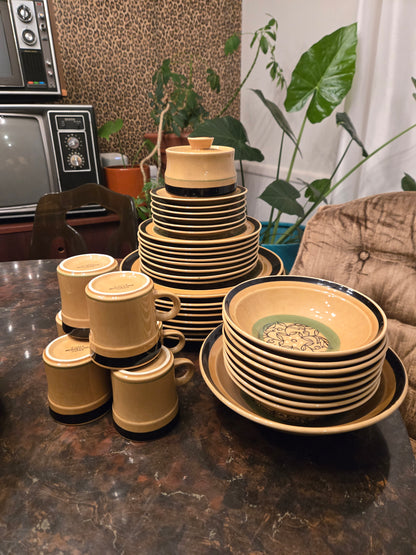 Vintage International Stoneware Japan Montezuma 38 Piece China/Dinnerware Set