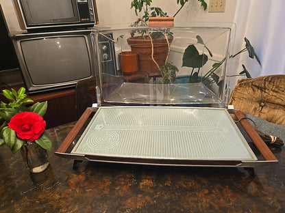 Vintage Salton Hotray Automatic Food Warmer w/ Acrylic Bubble Cover