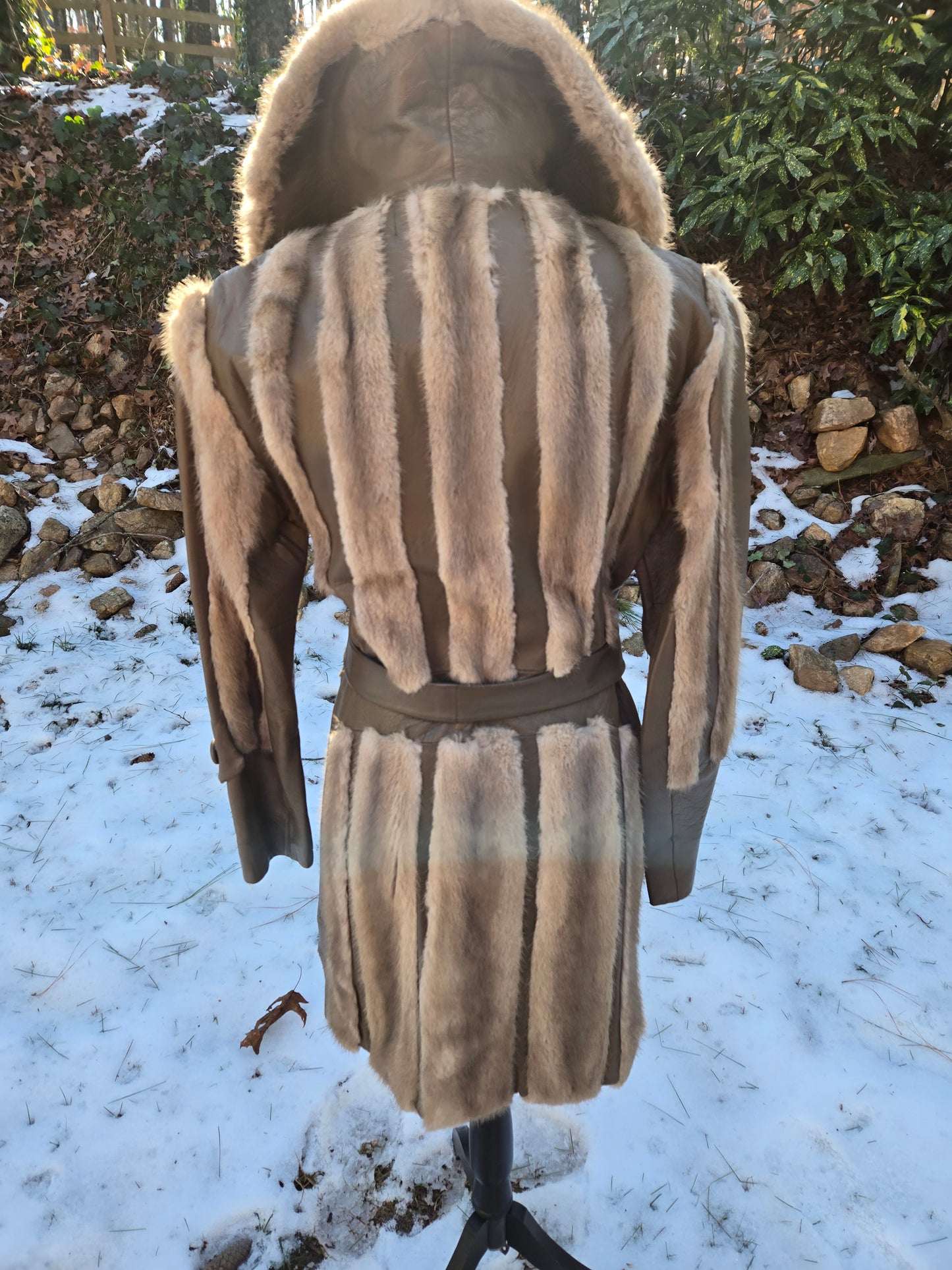 Scholls Fur Tacoma Mink/Leather Hip Coat
