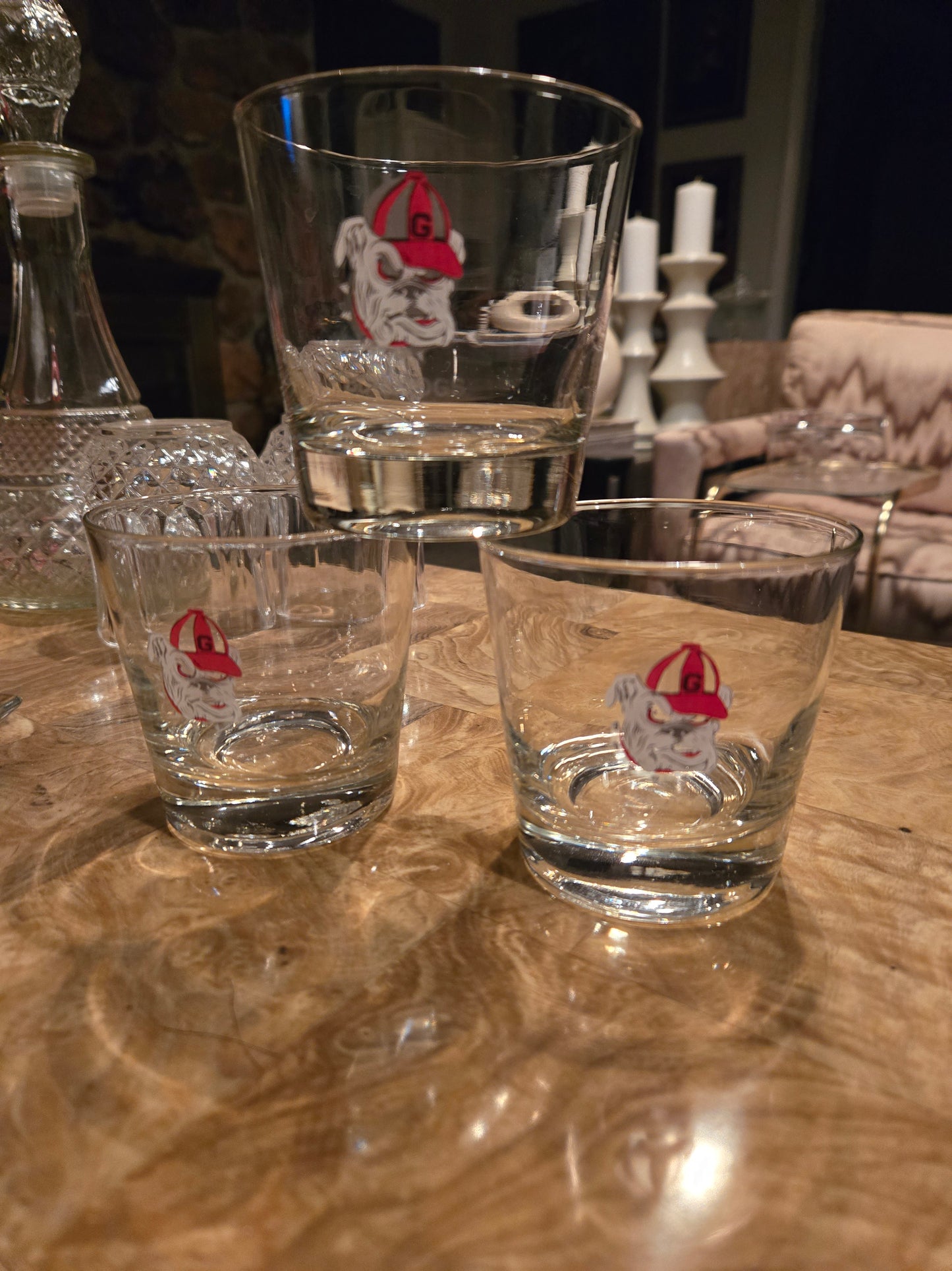 Georgia Bulldog Glass Set