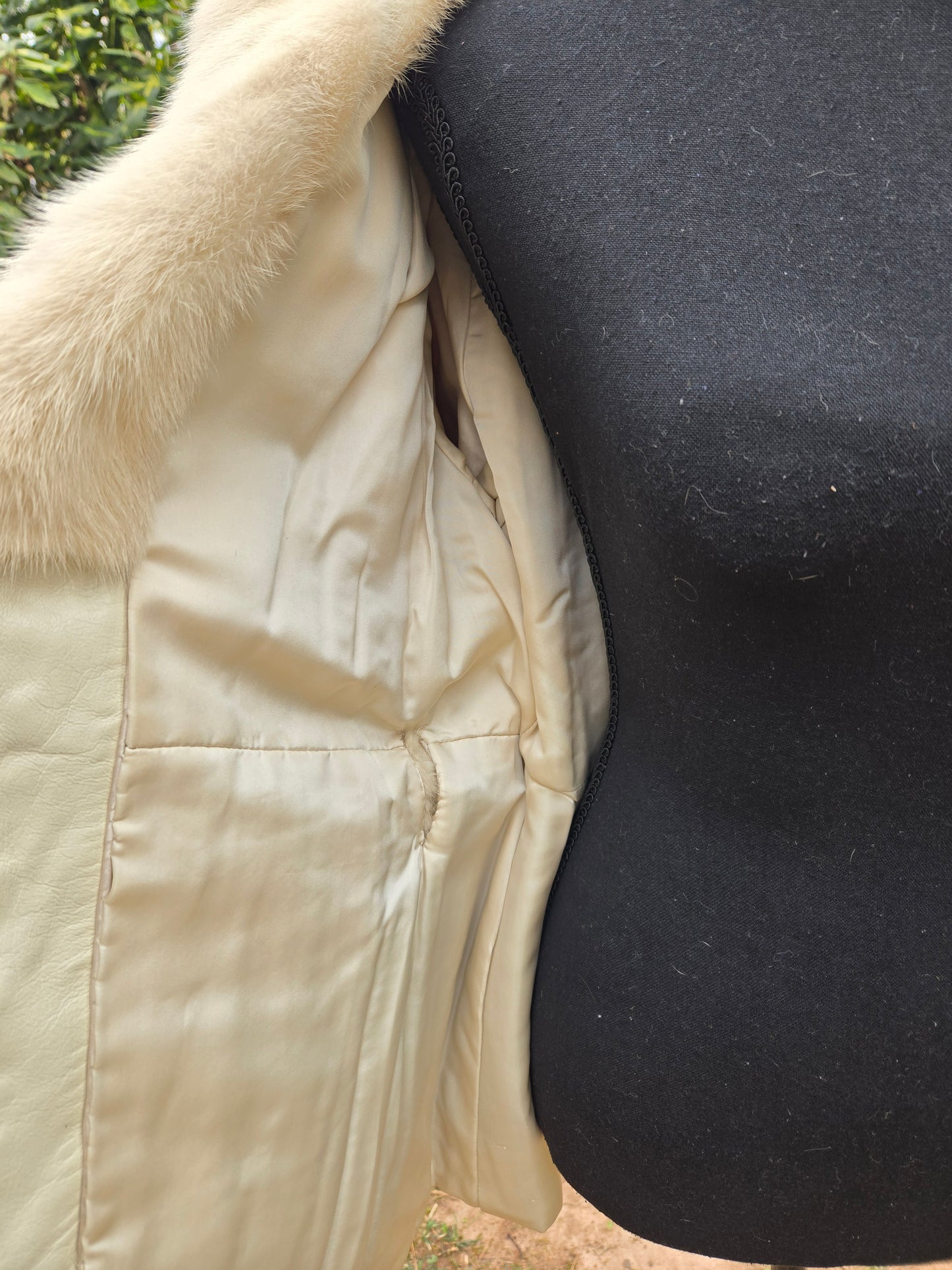 Tourmaline Mink Leather Hip Jacket