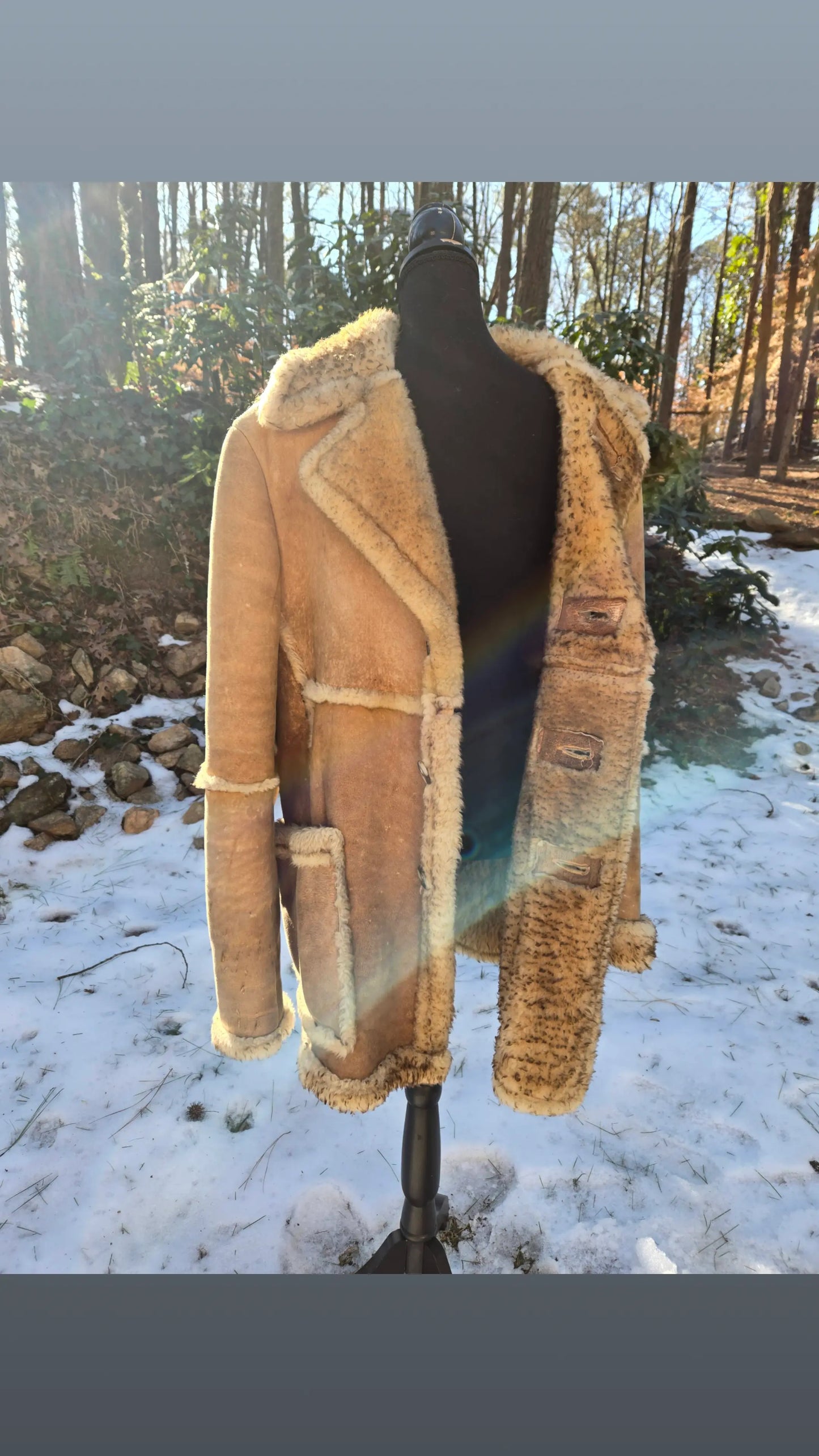 Men's Wilson's Shearling Sheepskin 3/4 Length Coat