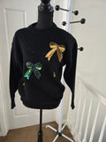 Beautifully Mine Sequin Bow Sweater