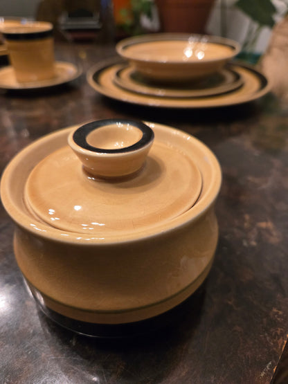 Vintage International Stoneware Japan Montezuma 38 Piece China/Dinnerware Set