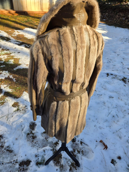Scholls Fur Tacoma Mink/Leather Hip Coat