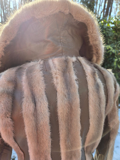 Scholls Fur Tacoma Mink/Leather Hip Coat