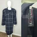Escada Blue Plaid Duster