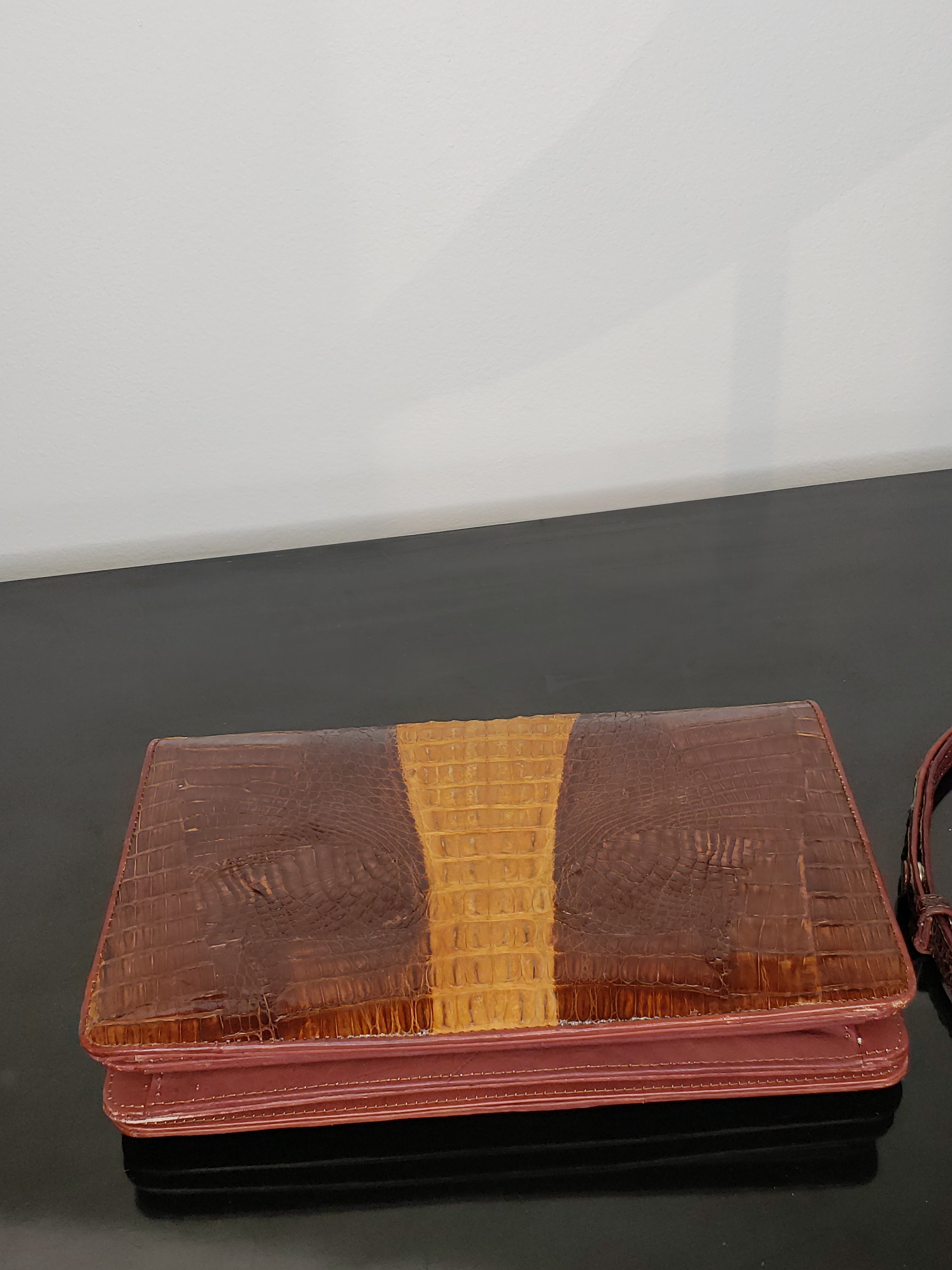 Genuine Crocodile Clutch Handbag